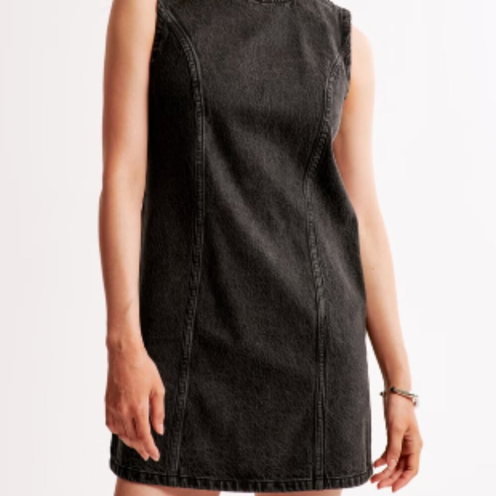 Abercrombie & Fitch Denim Shift Mini Dress